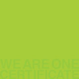 WE ARE ONE -CERTIFICATE-